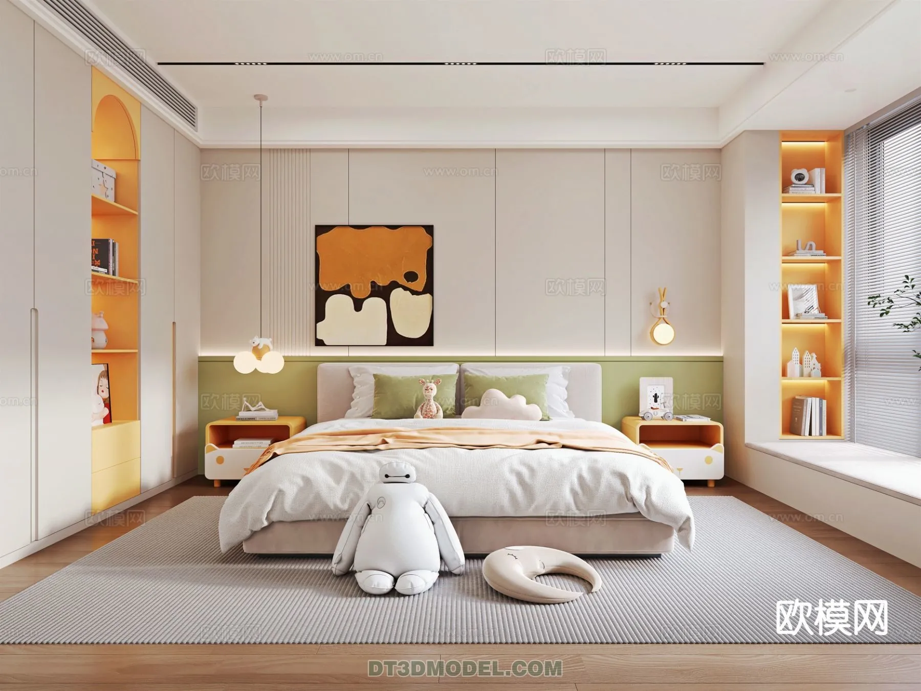 Bed Child – 3D Model For Interior Design – 510