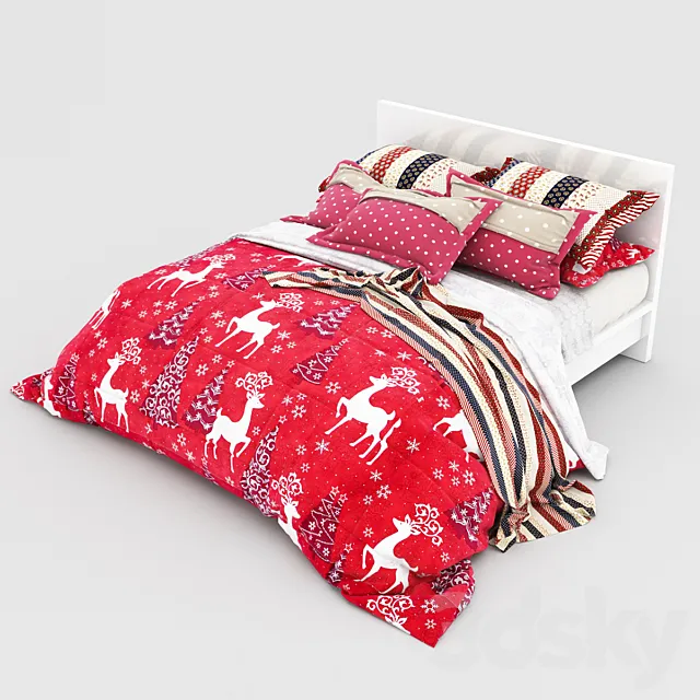 Bed Christmas 3DSMax File