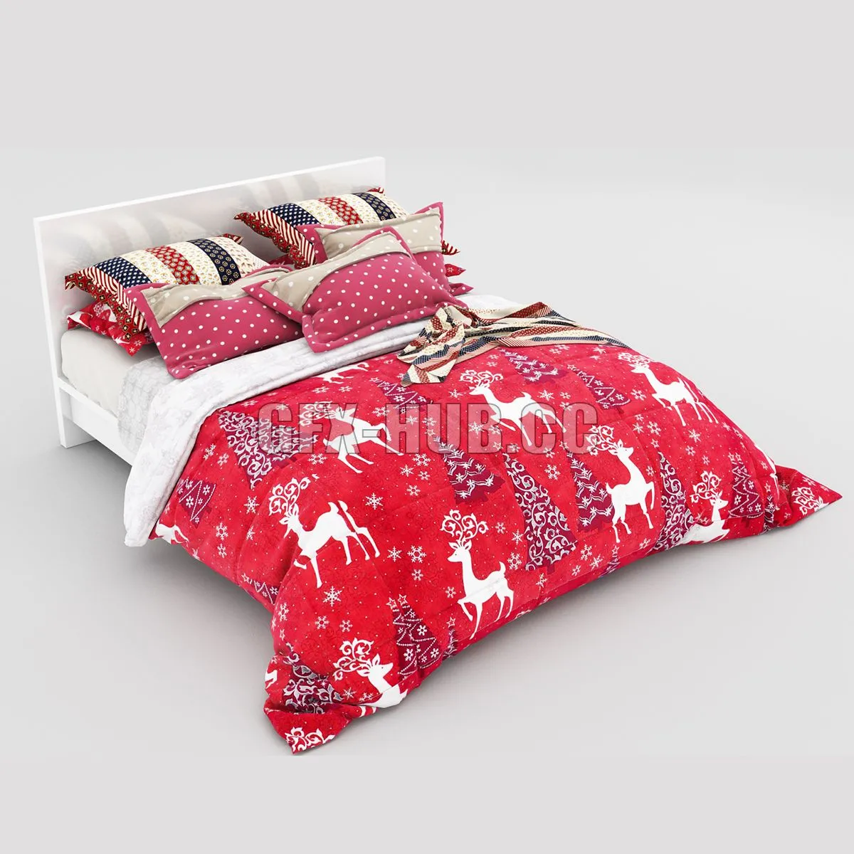 Bed Christmas 3dsMax Model