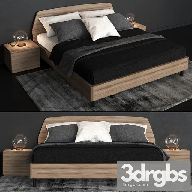 Bed cinquanta3 este king size bed 2 3dsmax Download