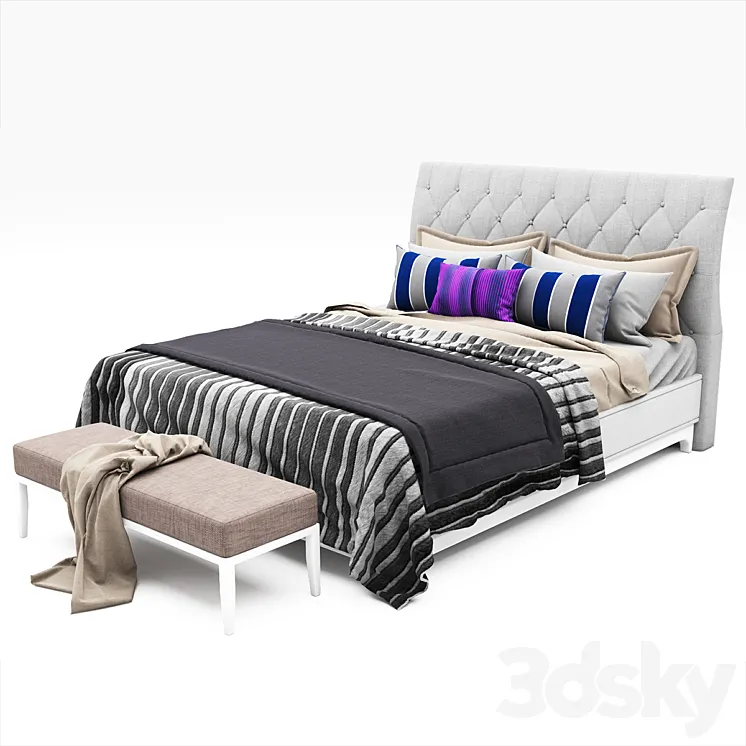 Bed collection 01 3DS Max