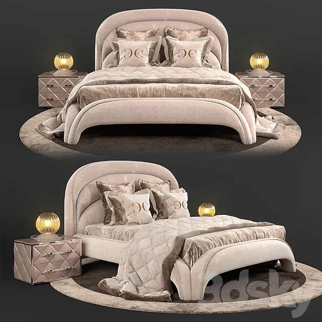 Bed Cornelio Cappellini THALIA.5200 3DSMax File