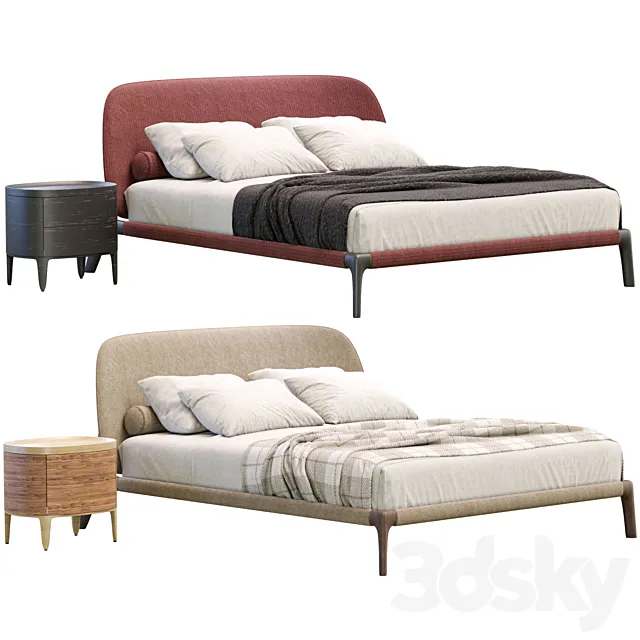 Bed Curve By Poliform 3DS Max Model