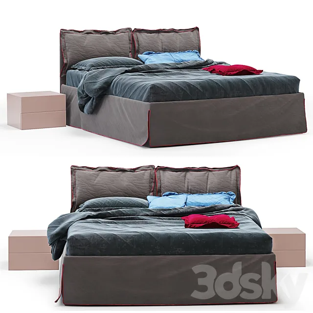 Bed Dall’Agnese Free bed 3DSMax File