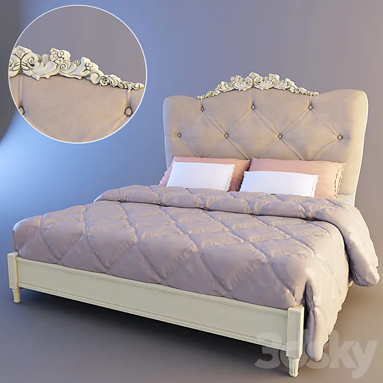 Bed Dolce Rosa 3DS Max