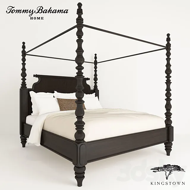 Bed №1 Tommy Bahama Kingstown 3DS Max Model