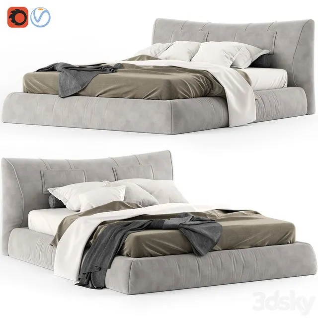 Bed Ego Zeroventiquattro Wimbledon 3dsMax Model