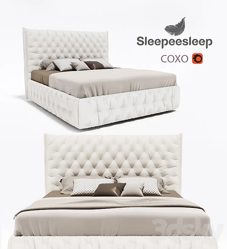 Bed Factory sleepeesleep. Model Soho. 3DS Max