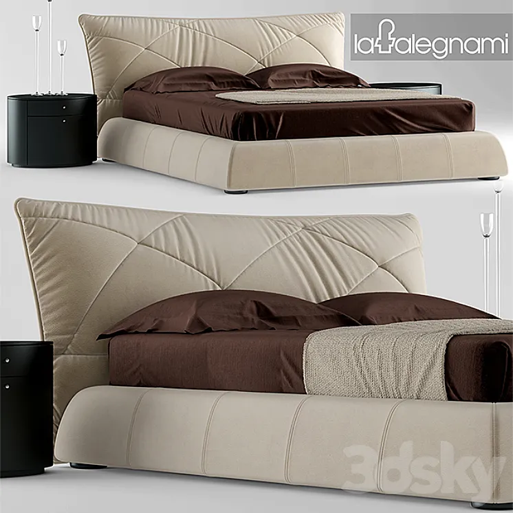 Bed falegnami camere da letto 3DS Max