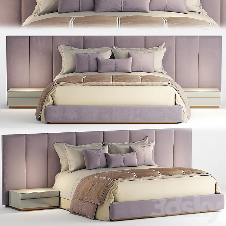 Bed fendi DELANO BED 3DS Max