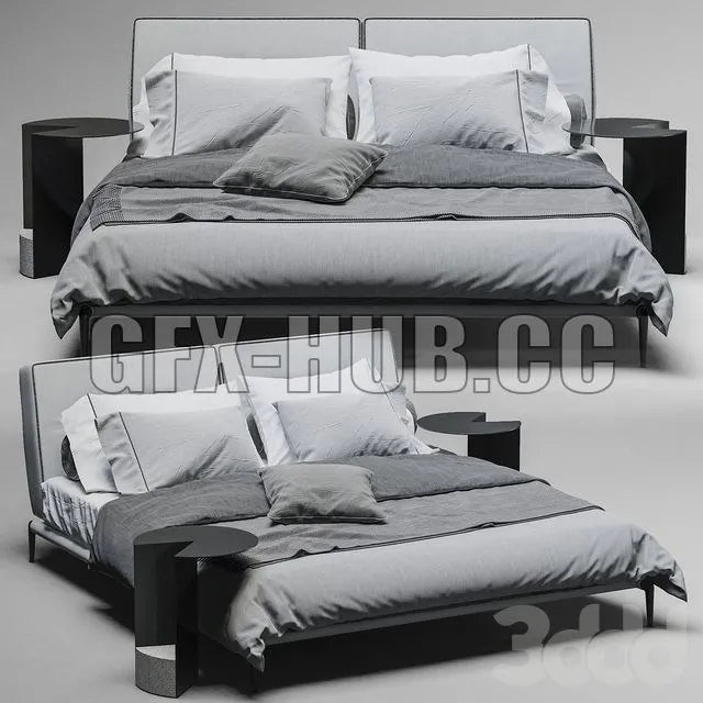 bed Flexform Adda bed 2 3dsMax Model