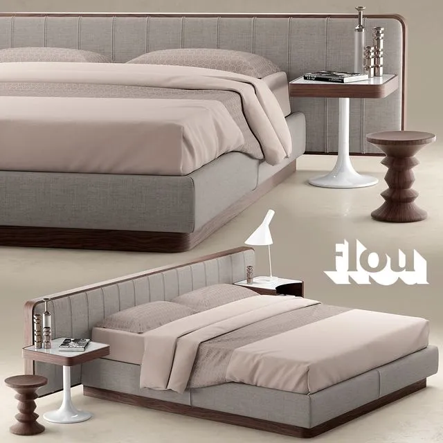 Bed FLOU LETTO ERMES 3dsMax Model