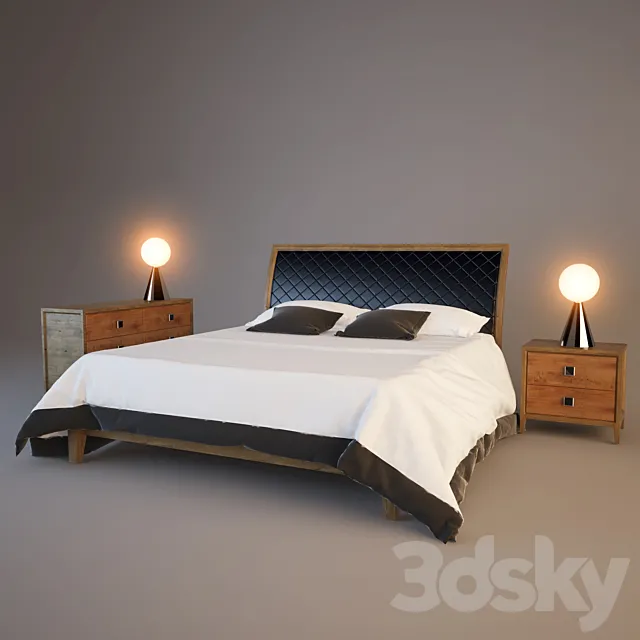 Bed FM Bottega d’Arte 3DS Max Model