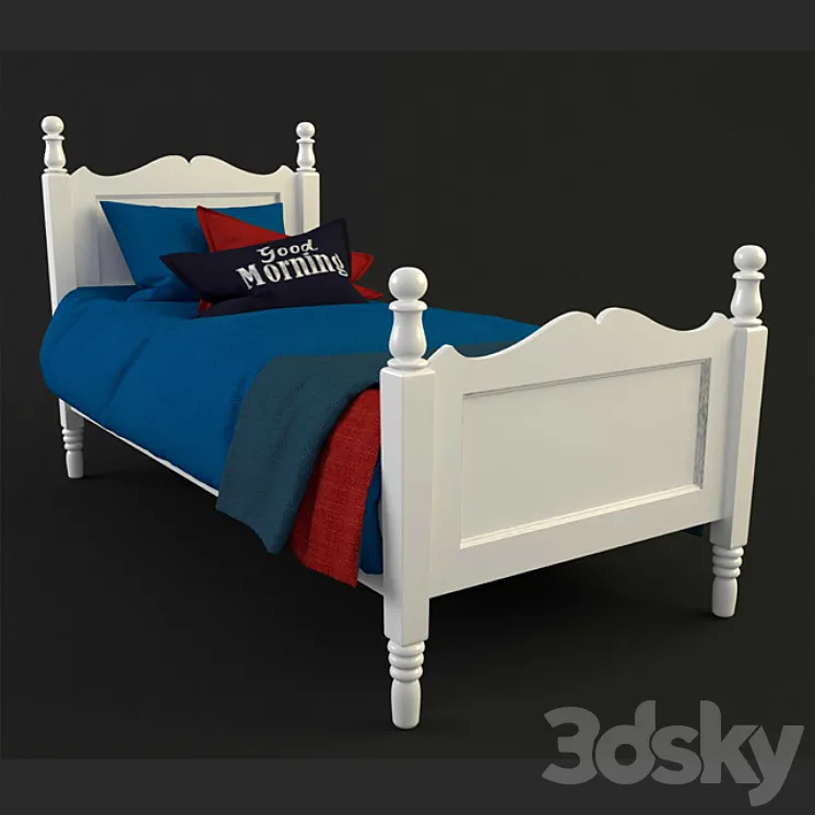 Bed for a teenager 3DS Max