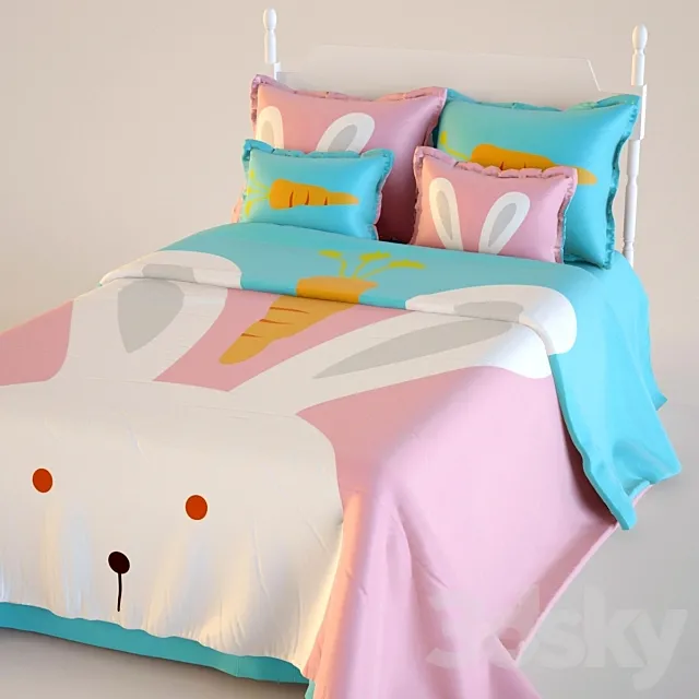 Bed for children 8 1000h1600 3ds Max