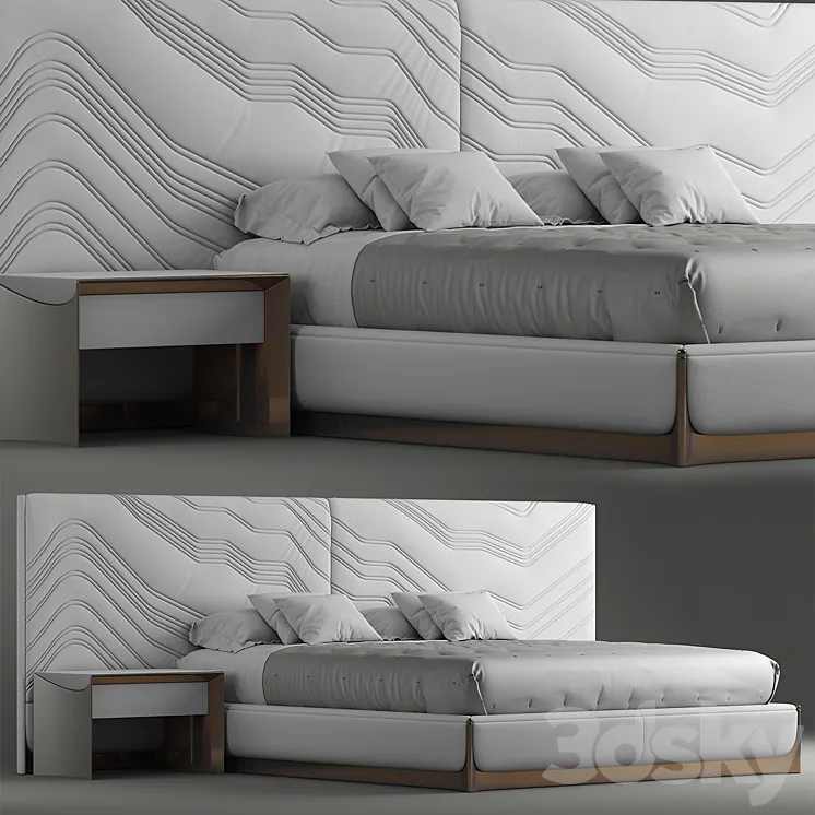 Bed foscari visionnaire 3DS Max