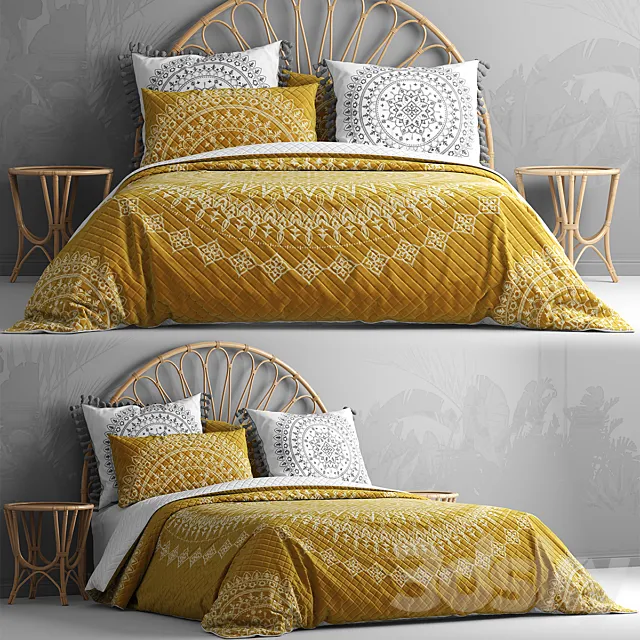 Bed from bedding adairs australia 3DSMax File