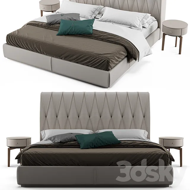 Bed gamma marlon night 3ds Max