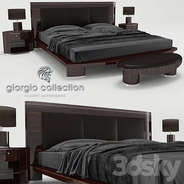 Bed Giorgio Collection series Luna 3DSMax File