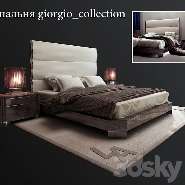 Bed giorgio_collection 3DSMax File