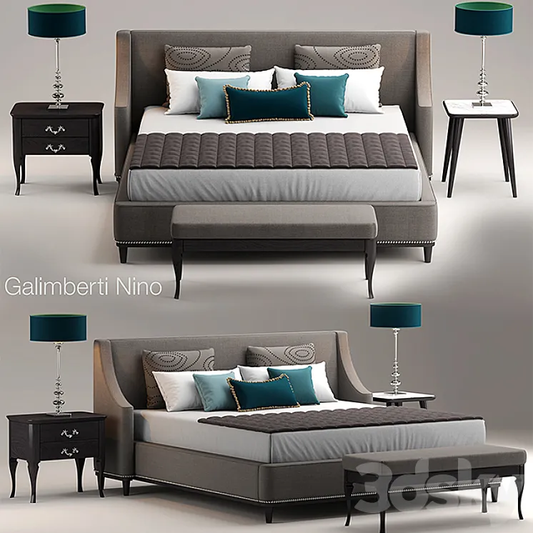Bed GRACE galimberti 3DS Max