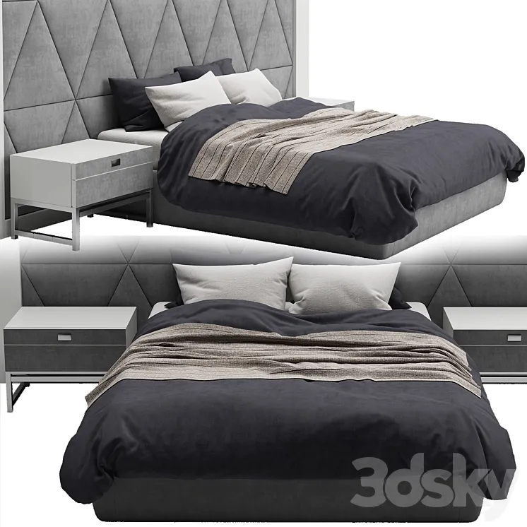 Bed Groundpiece \/ Flexform 3DS Max