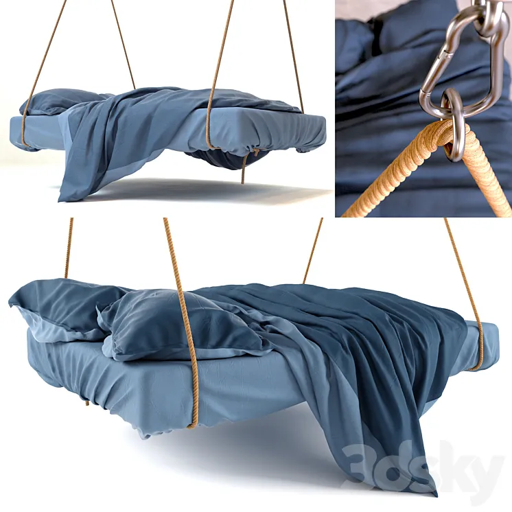 Bed hanging 3DS Max