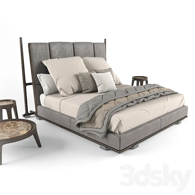 Bed ICARO Mood Flexform 3ds Max