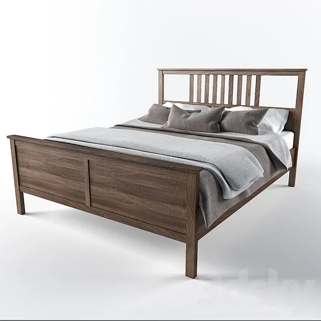 Bed IKEA – HEMNES 3DS Max Model