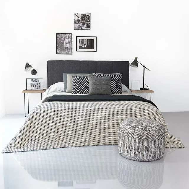 Bed Kenay Kina cabecero gris oscuro 3dsMax Model