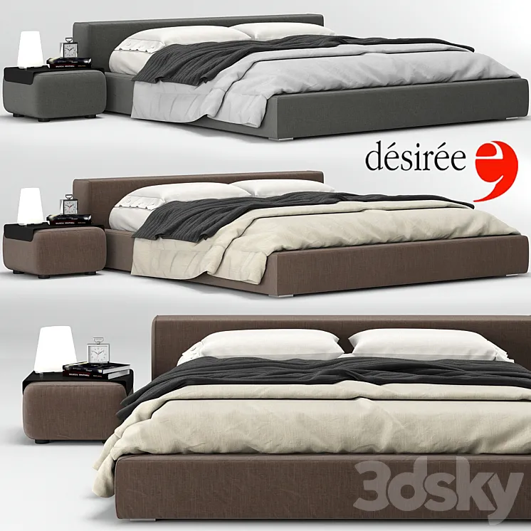 Bed kubic 24 Desiree 3DS Max
