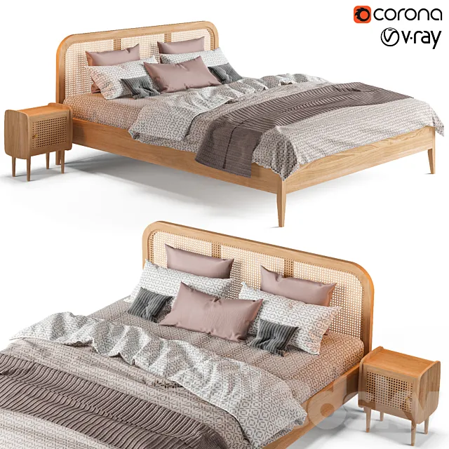 Bed La Redoute Madara 3DS Max Model