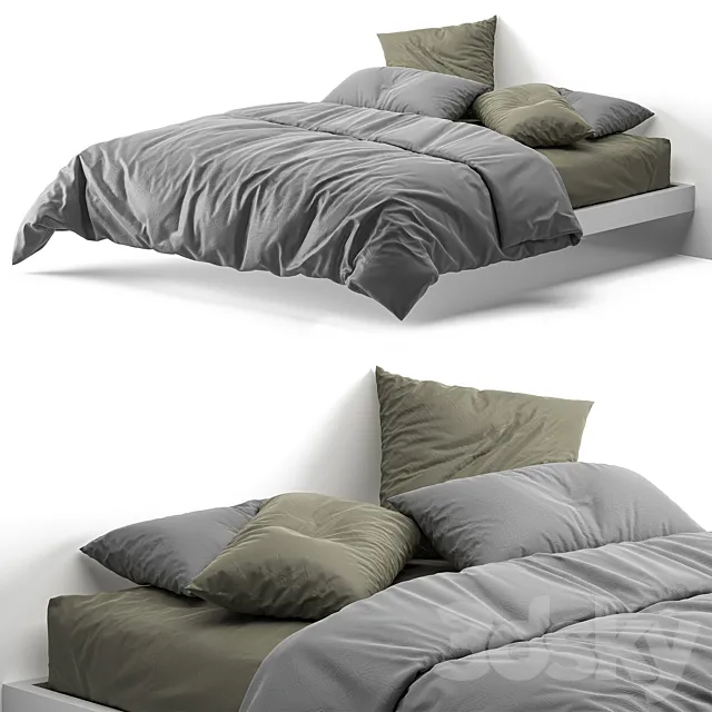Bed linen 1 3DS Max Model