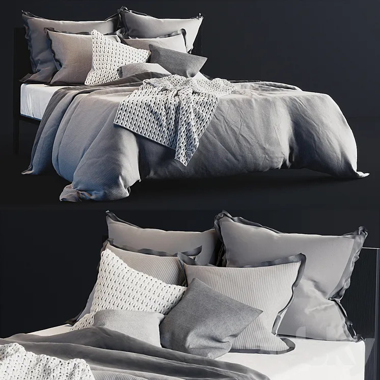 Bed linen 3DS Max