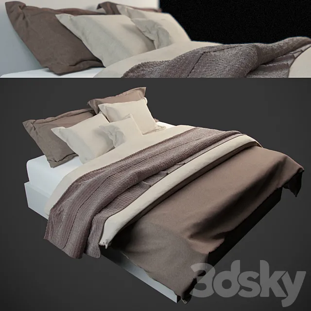 bed linen 3DSMax File