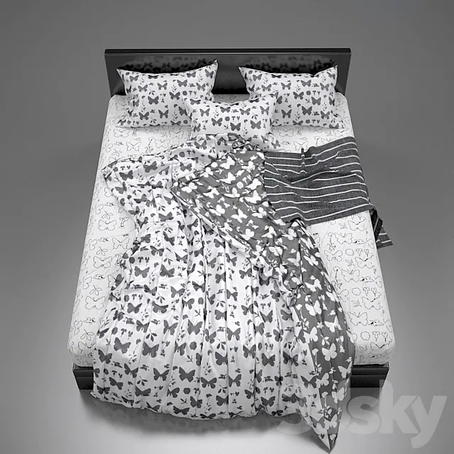 Bed linen (bedclothes) 3dsMax Model