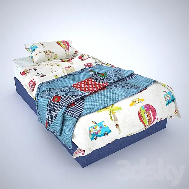 Bed linen for children 3DSMax File