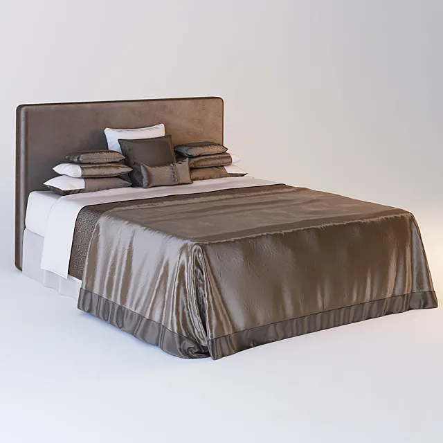 Bed linen in the style of Kelly Hoppen 03 3DSMax File