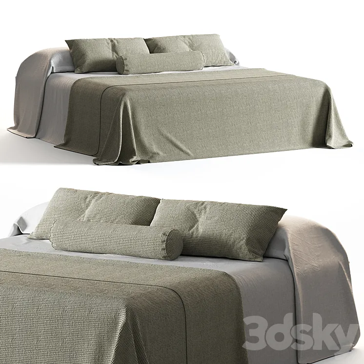 Bed linen zara home 11 3DS Max Model
