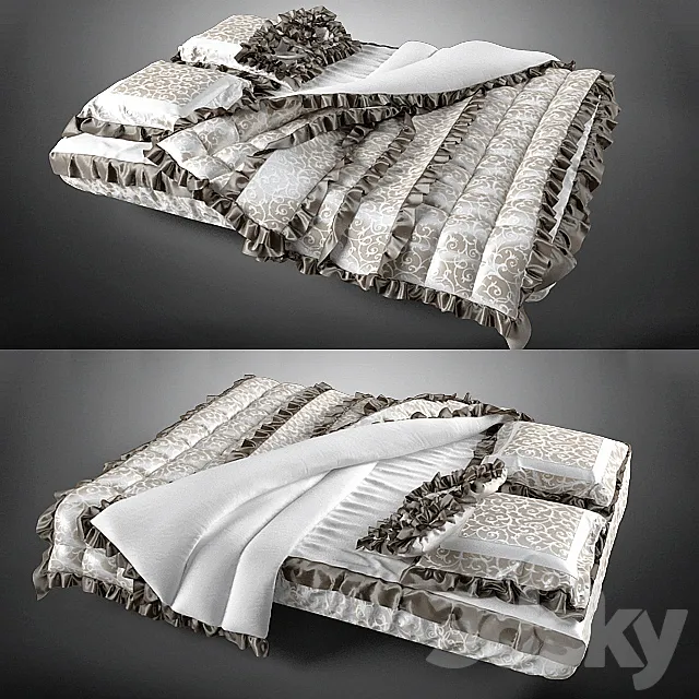 bed linens 3ds Max