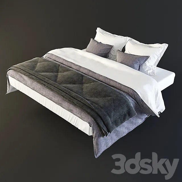 bed linens 3DSMax File
