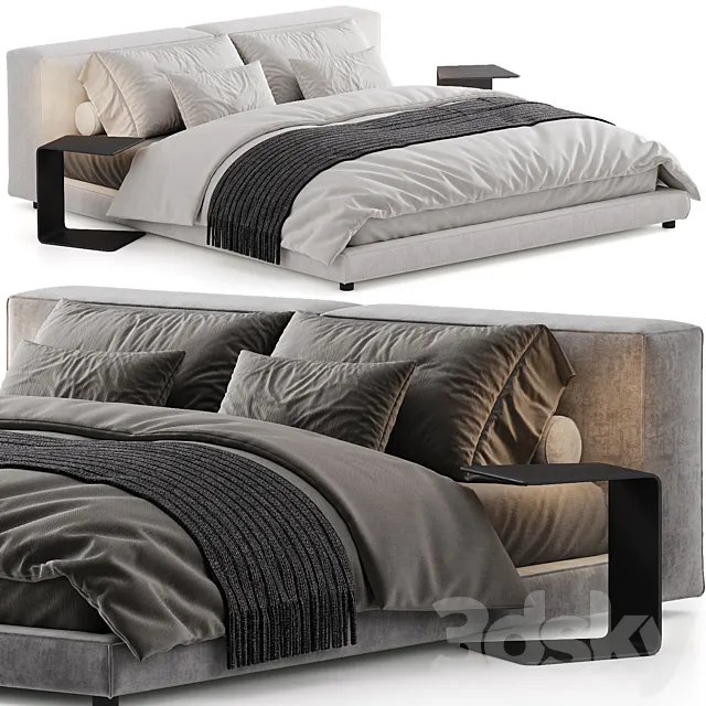 Bed Living Divani NeoWall 3ds Max