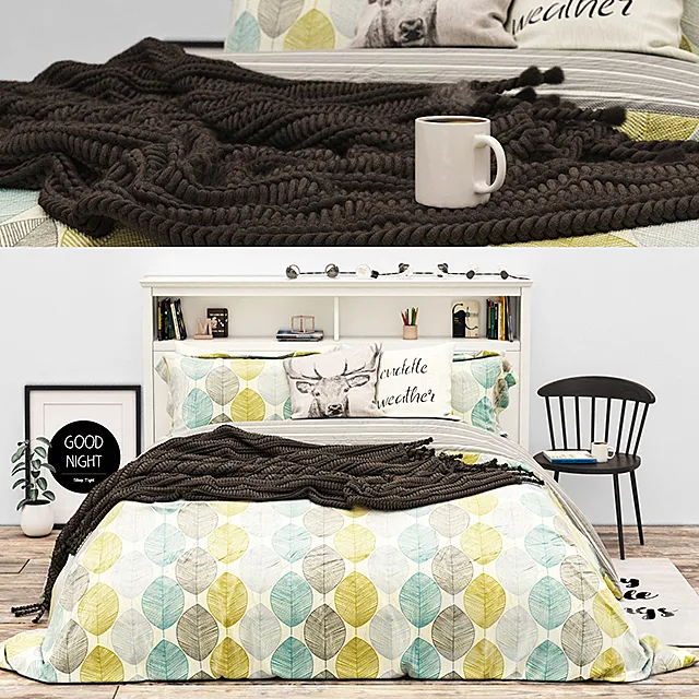 Bed LONNY STORAGE BED from Pottery Barn 3DSMax File