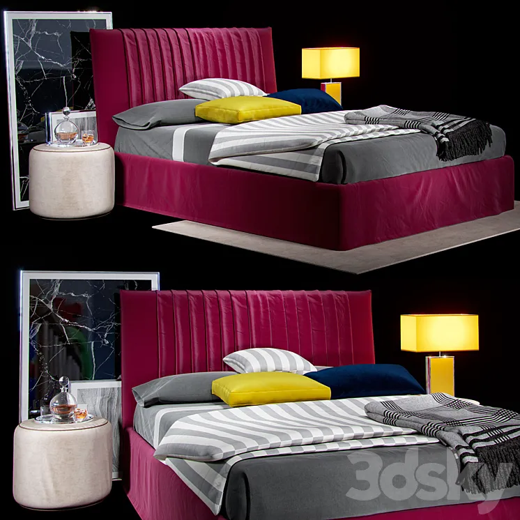 bed lovely big chic bolzan letti lbcm29 3DS Max