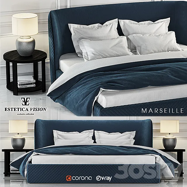 Bed Marseille 3DSMax File