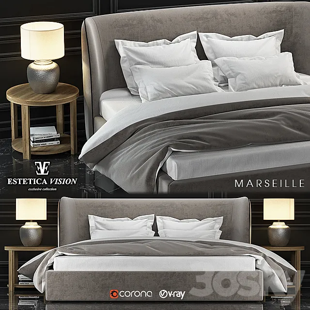Bed Marseille 3DSMax File