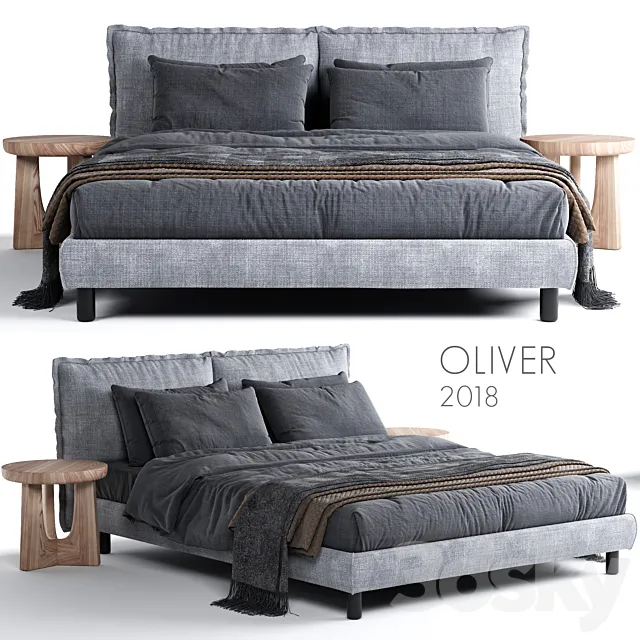 Bed Meridiani Oliver 3ds Max