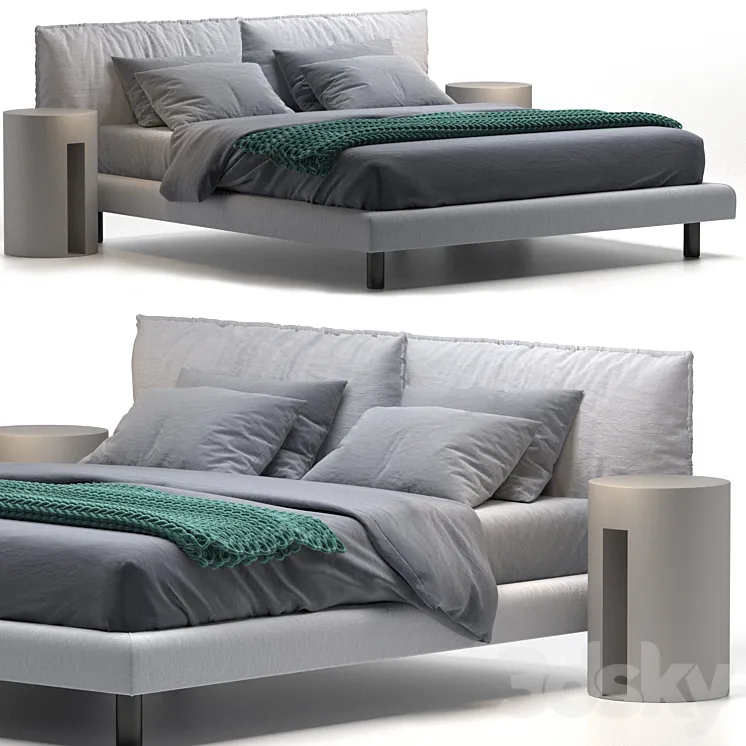 Bed Meridiani Oliver 3DS Max