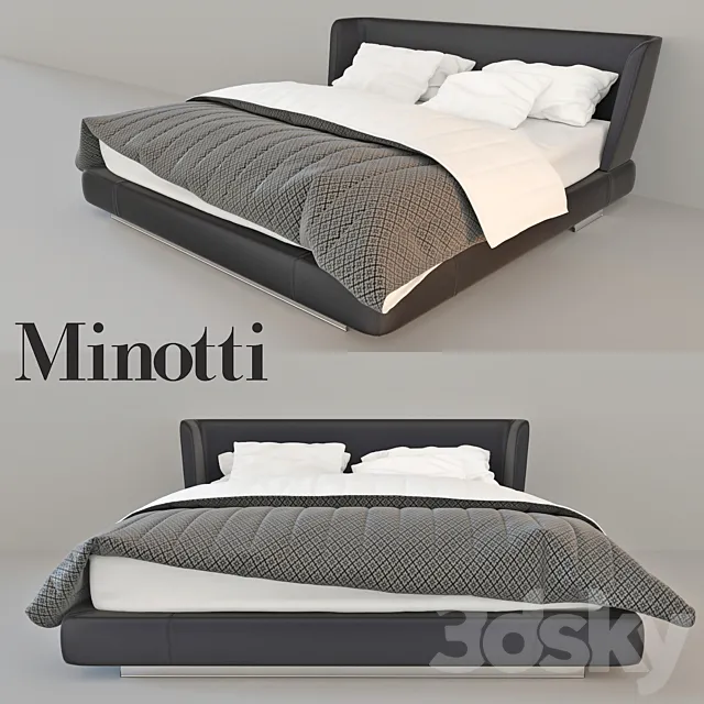 Bed Minotti Creed 3DS Max Model