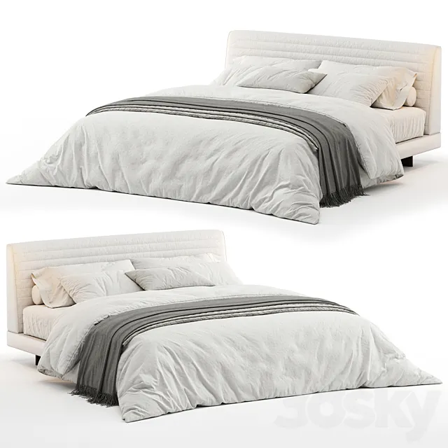 Bed Minotti Roger 3ds Max